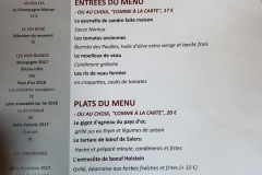 Restaurant La Table du Boucher - Le menu BIB gourmand
