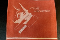 Restaurant La Table du Boucher - Les serviettes