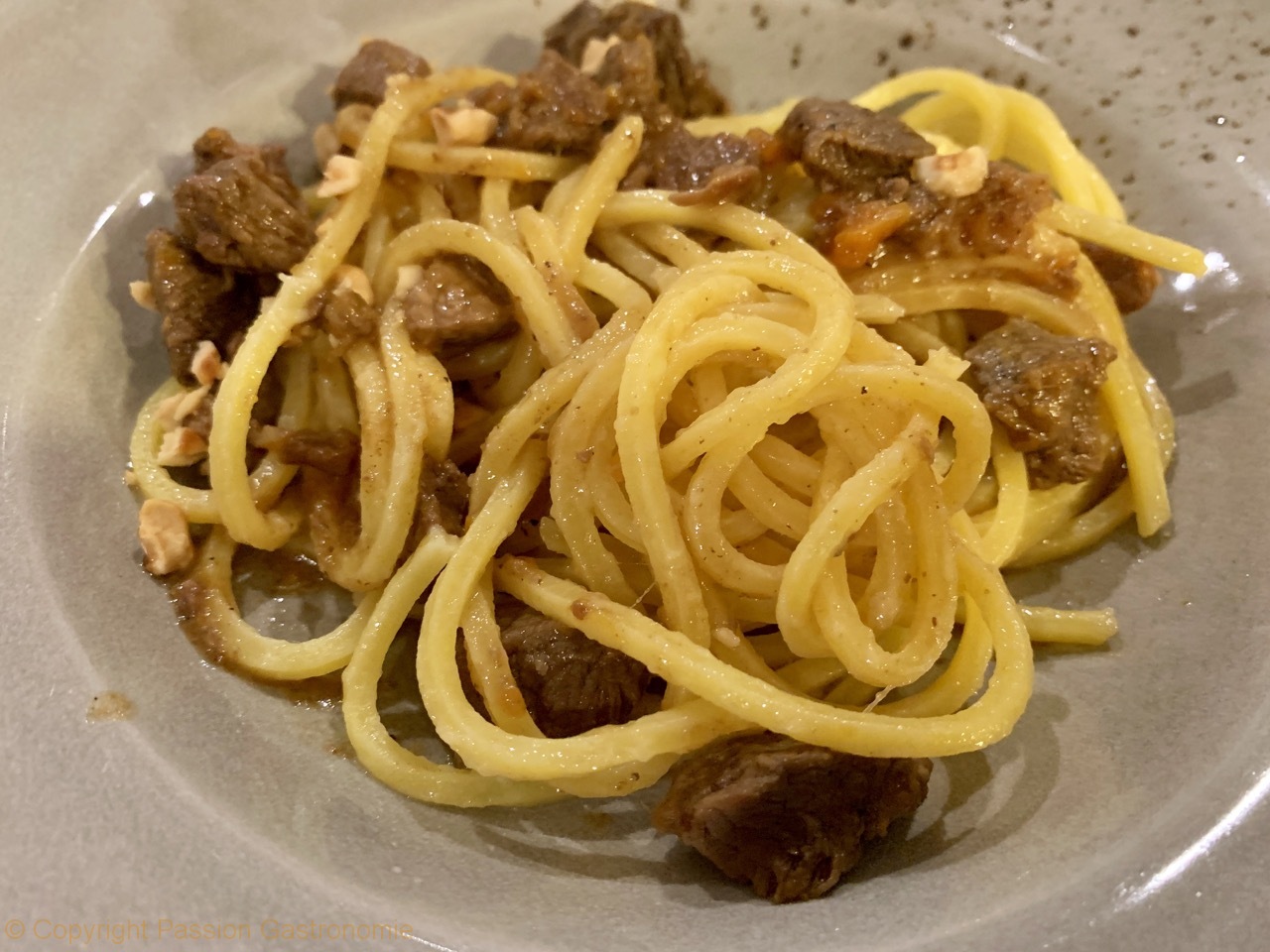 Restaurant La Vigneraie - Spaghetti au ragoût de sanglier