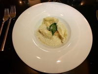Restaurant La Villa des Bégards - Raviolis de noix de Saint-Jacques Restaurant La Villa des Bégards - Raviolis de noix de Saint-Jacques