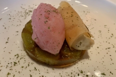 Restaurant La Villa Emily - Aspic de rhubarbe Restaurant La Villa Emily - Aspic de rhubarbe