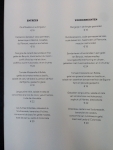 Restaurant Le Colonel à Bruxelles - La carte des entrées 2