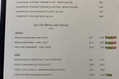 Restaurant Le Gastronome - La carte des vins