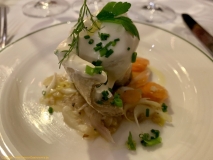 Restaurant Le Fou est Belge  - Rollmops et sa marinière de légumes