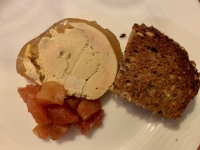 Restaurant Le Fou est Belge  - Foie Gras, confit de rainettes