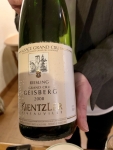 Restaurant Le Fou est Belge - Alsace Grand Cru Geisberg 2008 Restaurant Le Fou est Belge - Alsace Grand Cru Geisberg 2008