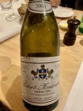 Restaurant Gril aux herbes - Bâtard-Montrachet Grand Cru 2001 du domaine Leflaive