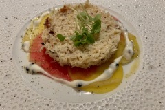 Restaurant Gril aux herbes - Rémoulade de tourteau Restaurant Gril aux herbes - Rémoulade de tourteau