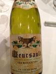 Restaurant Lemonnier - Meursault Coche-Dury Les Rougeots 2007