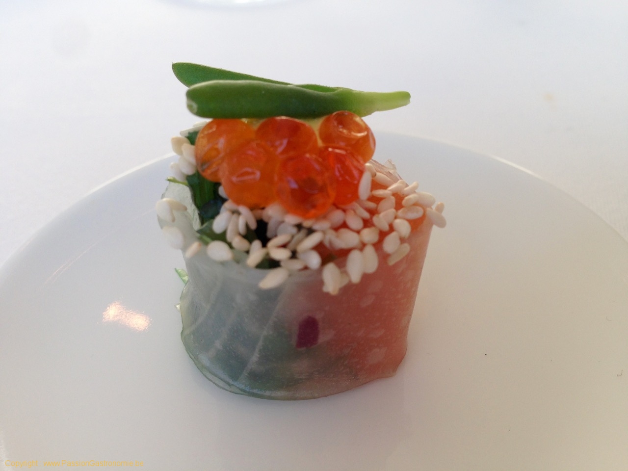 Restaurant L'Envie - Sushi de saumon