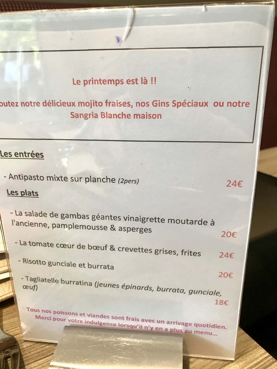 Restaurant La Sambre Et Meuse - Les suggestions