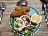 Restaurant La Sambre Et Meuse - Croquettes de crevette Restaurant La Sambre Et Meuse - Croquettes de crevette