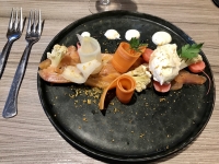 Restaurant La Sambre Et Meuse - Gravlax de saumon Restaurant La Sambre Et Meuse - Gravlax de saumon
