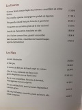 Restaurant Les Caves d'Alex - La carte des plats