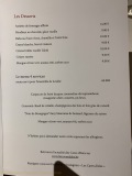 Restaurant Les Caves d'Alex - La carte des desserts et le menu