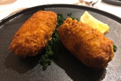 Restaurant Les Caves d'Alex - Croquettes aux crevettes grises de la mer du nord