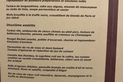 Restaurant L'Essentiel - La carte Restaurant L'Essentiel - La carte
