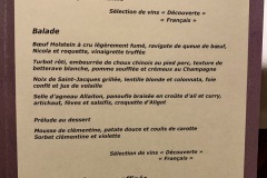 Restaurant L'Essentiel  - La carte