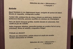Restaurant L'Essentiel - La carte Restaurant L'Essentiel - La carte