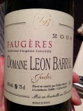 Restaurant Les Trois Petits Bouchons - Faugères 2008 Léon Barral