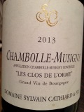 Restaurant Les Trois Petits Bouchons - Chambolle-Musigny Les Clos de l'Orme 2013 de chez Sylvain Cathiard