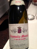 Restaurant Les Trois Petits Bouchons - Chambolle-Musigny 1er Cru Les Charmes de chez Ghislaine Barthod