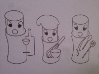 Restaurant Les Trois Petits Bouchons - Dessin Restaurant Les Trois Petits Bouchons - Dessin