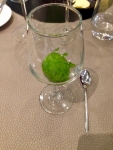 Restaurant Le Val d'Heure - Sorbet au persil Restaurant Le Val d'Heure - Sorbet au persil