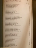 Restaurant L'Impératif - La carte des champagnes