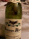 Restaurant L'Impératif - Bourgogne Aligoté 2013 de chez Coche-Dury