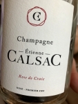 Restaurant L'Impératif - Champagne rosé Etienne Calsac