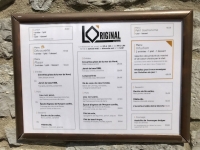 Restaurant LO'riginal - La carte Restaurant LO'riginal - La carte