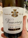 Restaurant LOriginal - Vouvray sec 2015 de chez Foreau