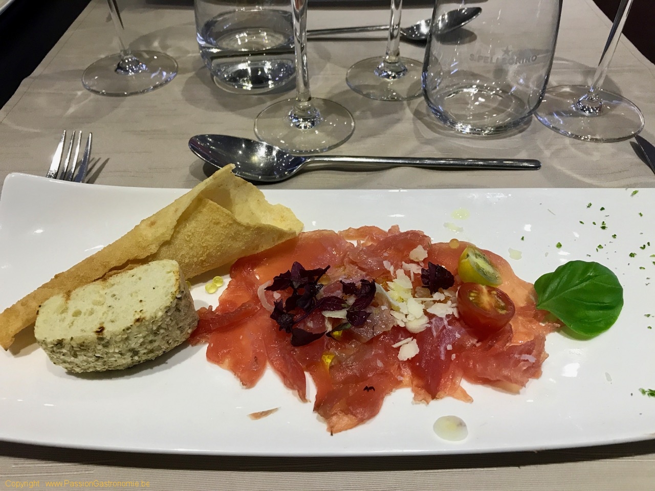 Restaurant Matthias and Sea - Carpaccio de thon rouge