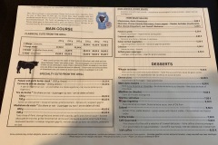 Restaurant Meet Meat - La carte
