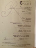 Restaurant Michel - Les menus