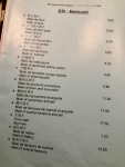 Restaurant Japonais Nonbe Daigaku - La carte Restaurant Japonais Nonbe Daigaku - La carte