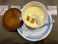Restaurant Japonais Nonbe Daigaku - Flan d'anguille de de crabe royal Restaurant Japonais Nonbe Daigaku - Flan d'anguille de de crabe royal