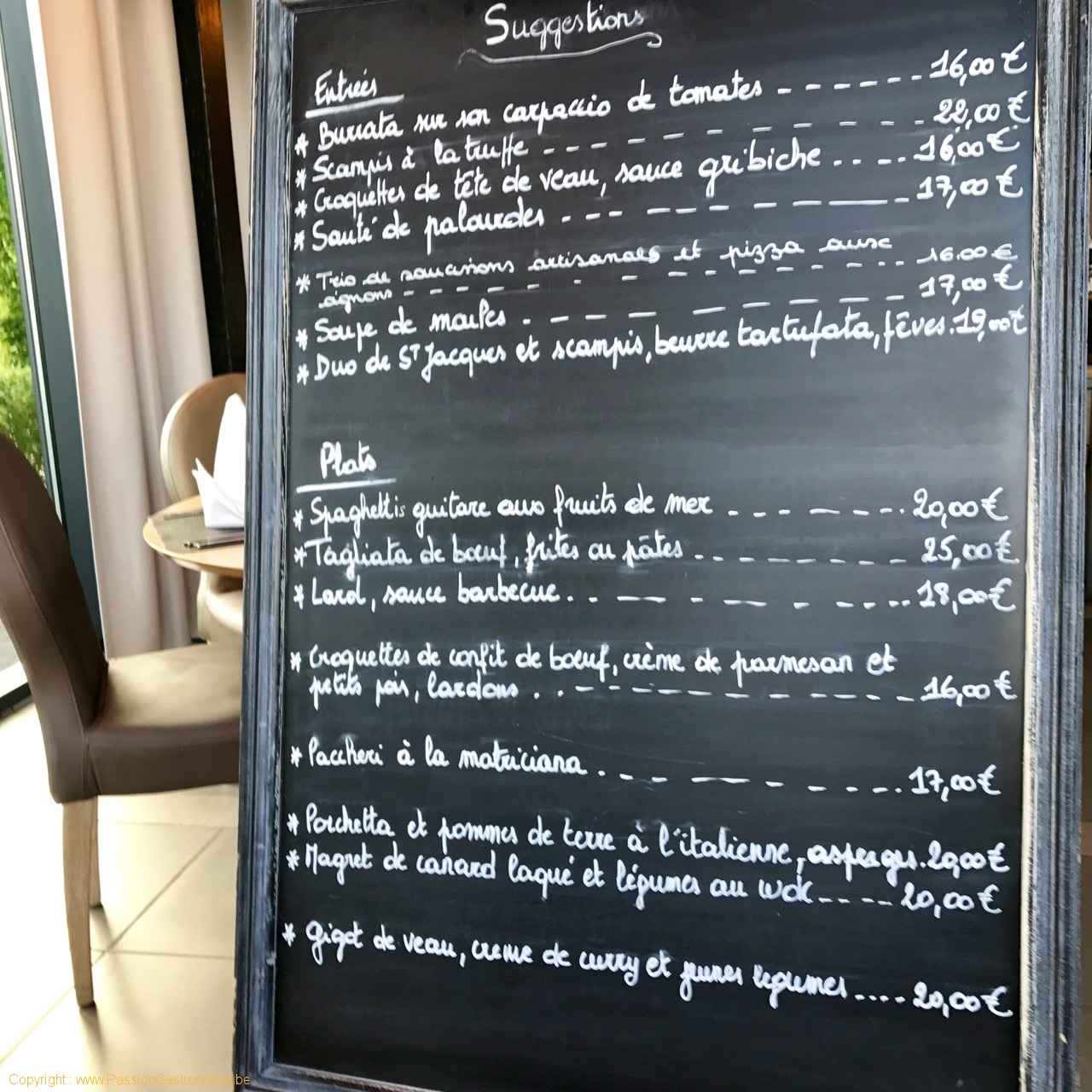 Restaurant On600Bien - Les suggestions