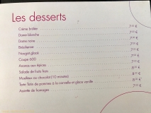 Restaurant On600Bien - Les desserts