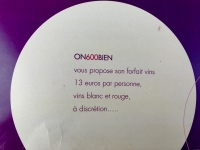Restaurant On600Bien - Le forfait vin Restaurant On600Bien - Le forfait vin