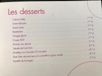 Restaurant On600Bien - Les desserts