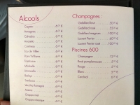 Restaurant On600Bien - Les alcools Restaurant On600Bien - Les alcools