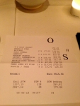 Restaurant Oud Sluis - L'addition Restaurant Oud Sluis - L'addition