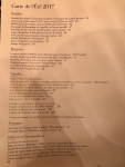 Restaurant Paul Bocuse - La carte de l'été 2017 Restaurant Paul Bocuse - La carte de l'été 2017