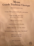Restaurant Paul Bocuse - Le menu Grande Tradition Classique