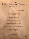 Restaurant Paul Bocuse - Le menu Grande Tradition Classique Restaurant Paul Bocuse - Le menu Grande Tradition Classique