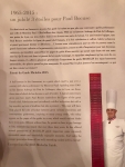 Restaurant Paul Bocuse - 50 ans avec trois étoiles Michelin