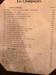 Restaurant Paul Bocuse - La carte des vins : les champagnes Restaurant Paul Bocuse - La carte des vins : les champagnes