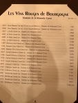 Restaurant Paul Bocuse - La carte des vins : les rouges de Bourgogne Restaurant Paul Bocuse - La carte des vins : les rouges de Bourgogne